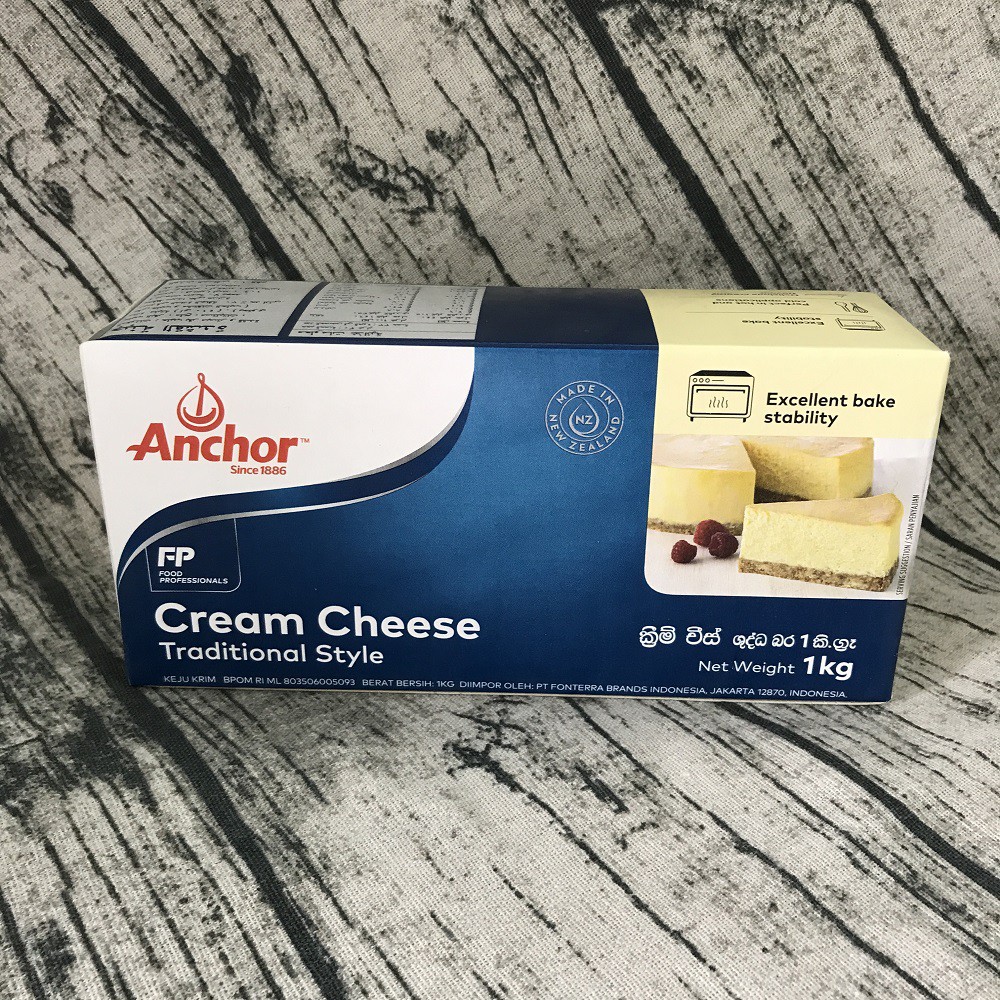 Phô mai creamcheese anchor lẻ 500gr giá sốc kem phô mai dùng để ăn trực - ảnh sản phẩm 3
