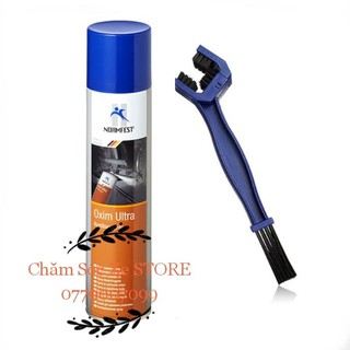 COMBO ĐA NĂNG XỊT SÊN - Xịt rửa - DUNG DỊCH CHỐNG SÉT NORMFEST OXIM ULTRA+ CỌ VỆ SINH SÊN 3D CHUYÊN DỤNG