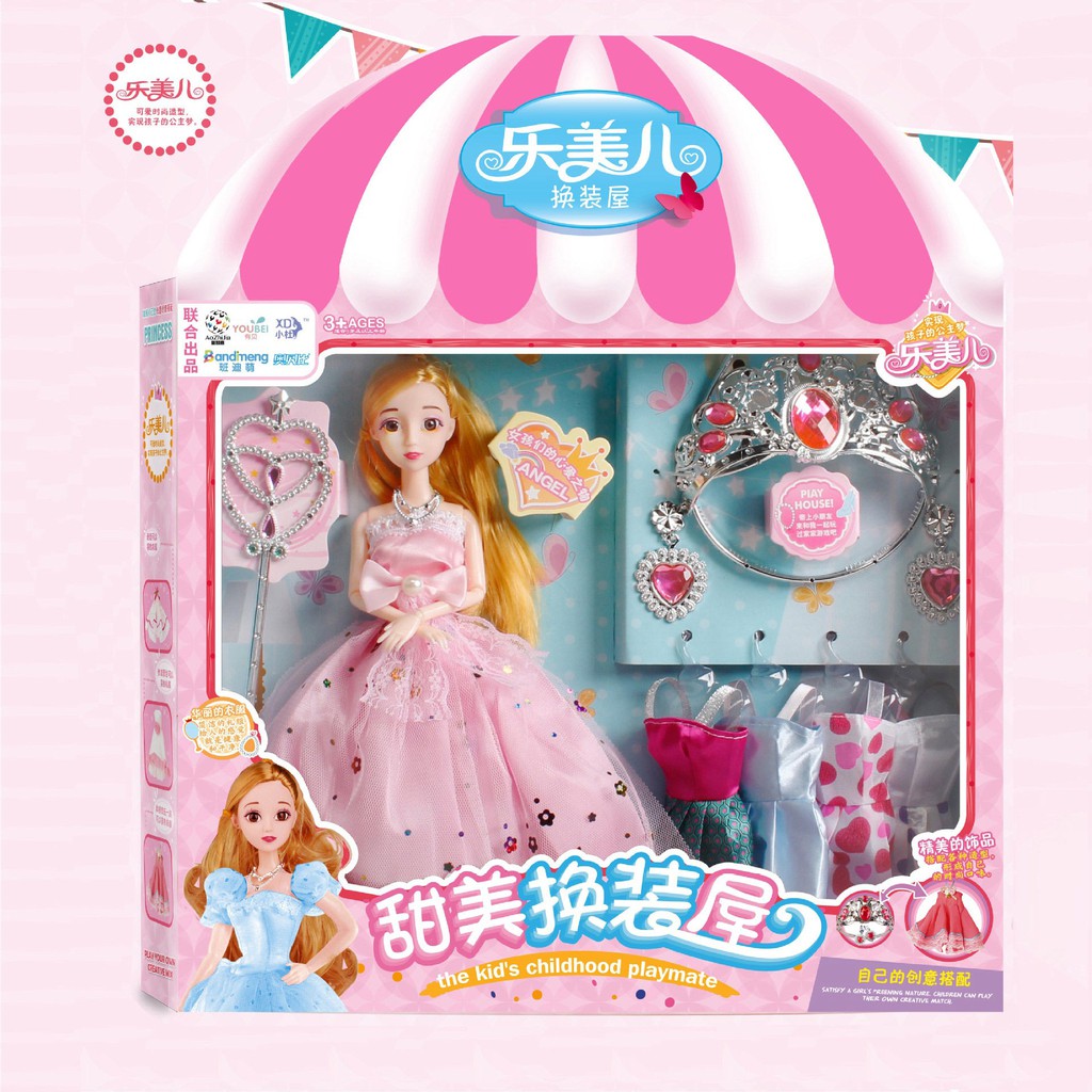 Bộ Đồ Chơi Búp Bê Barbie Trong Phim Frozen 2 Cho Bé Gái