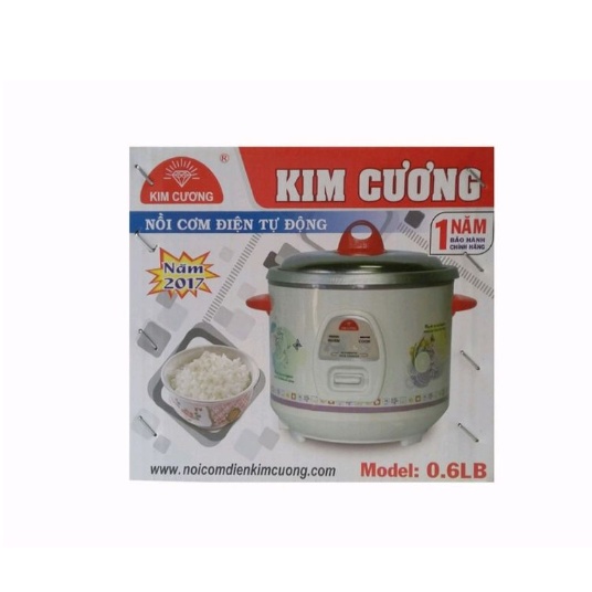 Nồi cơm điện mini nắp rời KIM CƯƠNG 0.6 lít