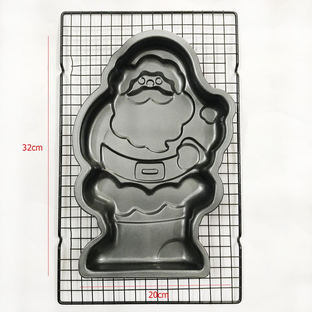 Khuôn Làm Bánh Chống Dính Ông Già Noel 32*22*3cm