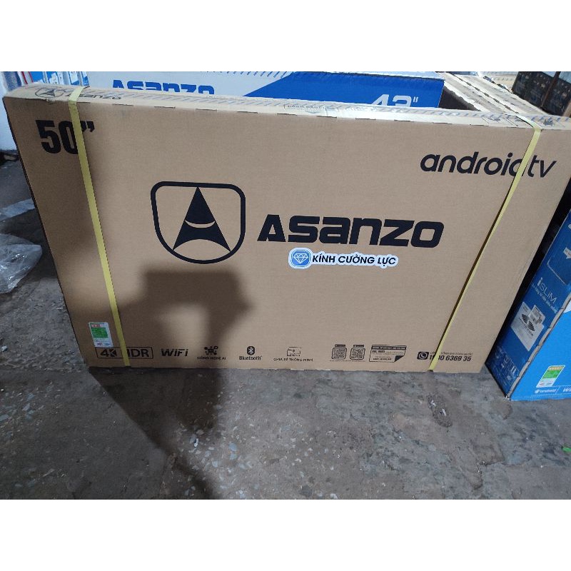 Smart ti vi Asanzo 50inch-  50AG600K -màn hình cường lực