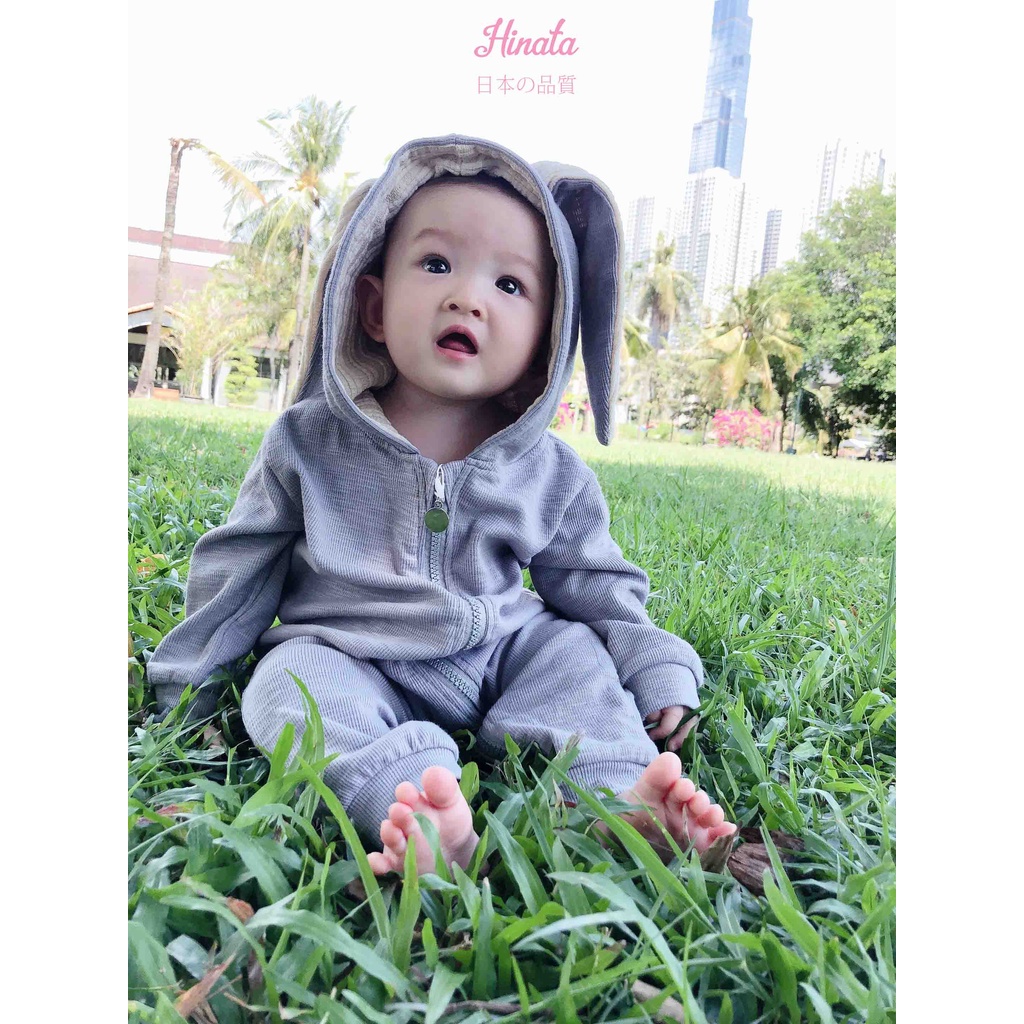 Romper unisex tai thỏ dễ thương BF52 Hinata