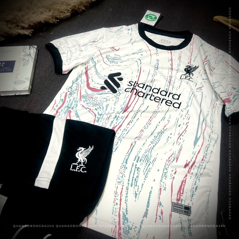 CLB Liverpool sân khách mẫu 2023_Bộ quần áo đá banh hàng cao cấp