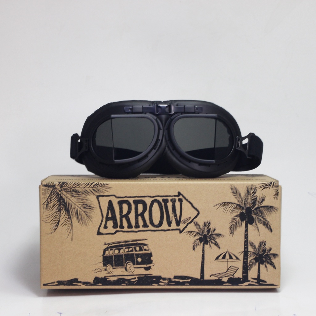 Kính phi công GG150 phụ kiện gắn mũ bảo hiểm dành cho người đi xe máy Arrow Shop