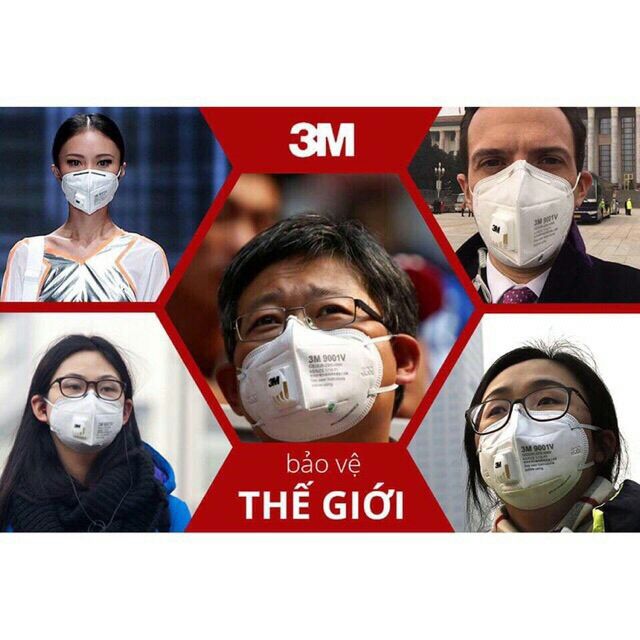 Khẩu trang 3M có van lọc khí ôi nhiễm | BigBuy360 - bigbuy360.vn