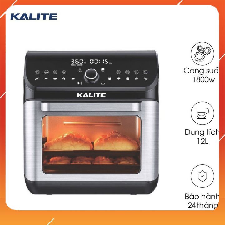 Nồi chiên không dầu Kalite Q12, Kl 1200 công suất 1800W dung tích 12L hàng chính hãng