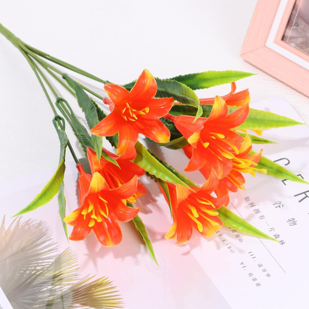 Bó Hoa Tử Đinh Hương 7 Lá Ba Tư 33cm Nhiều Màu Trang Trí Nhà Cửa