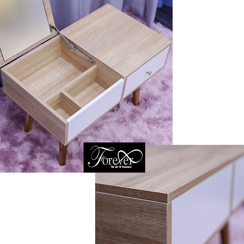 [GIÁ XƯỞNG] Bàn trang điểm ngồi bệt mini gỗ Malaysia-Hàng xuất khẩu Nhật, Bảo hành 1 đổi 1 - Nội Thất Nghệ Thuật Forever | BigBuy360 - bigbuy360.vn