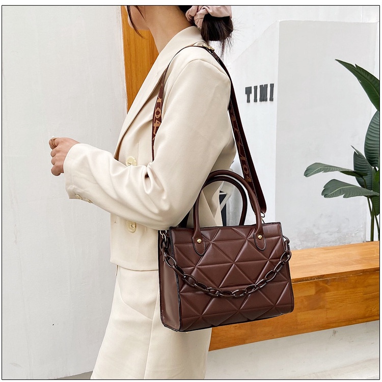 Túi Xách JASMIN NOIR Bằng Da Pu Dáng Vuông Nhỏ Phong Cách Retro Đơn Giản Cho Nữ