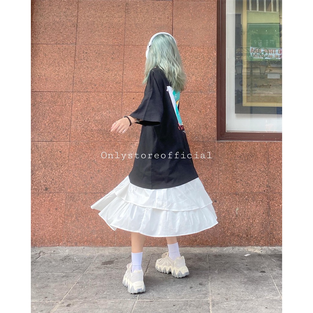 set áo váy, áo oversz,chân váy 2 tầng | BigBuy360 - bigbuy360.vn