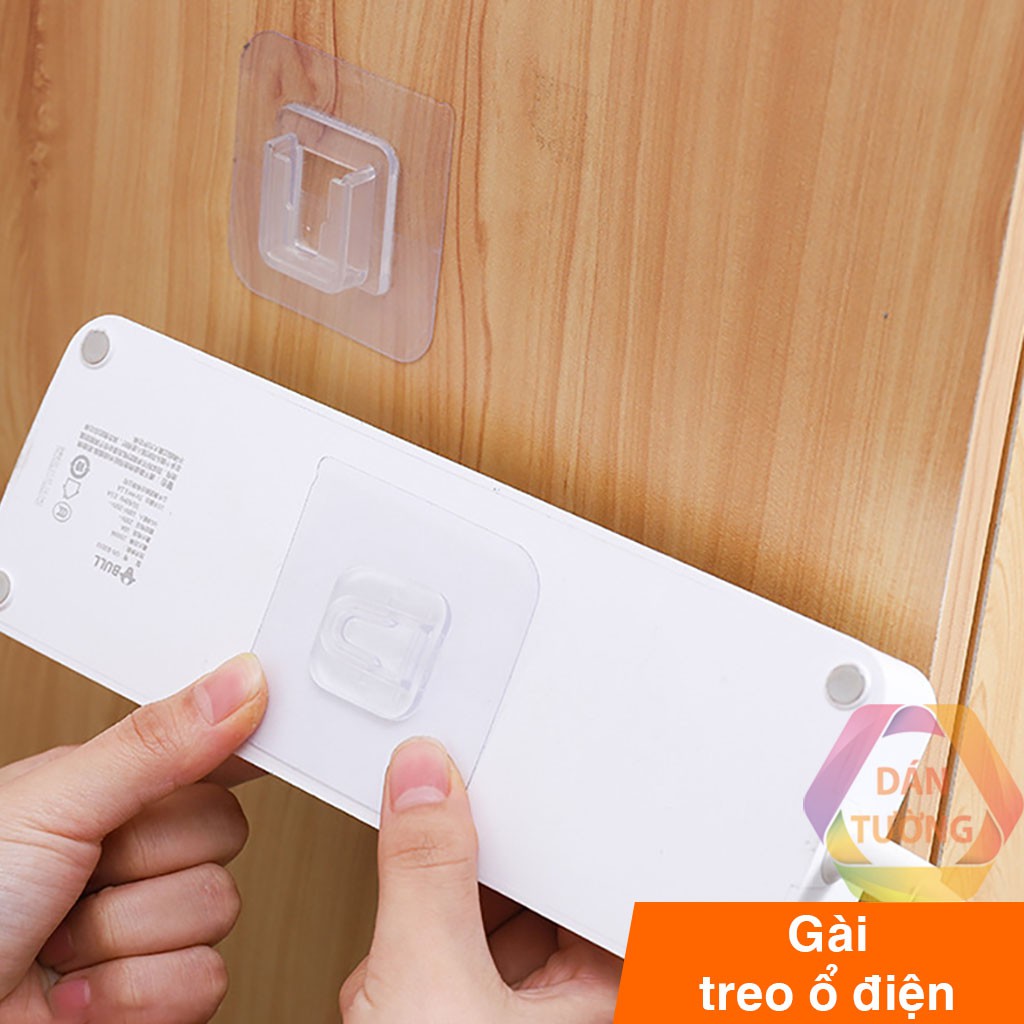 Móc treo tranh ảnh dán tường loại TO 7.5X8.5cm MDT, bộ miếng dán ghép đôi dán treo ổ điện, tranh, đồng hồ đa năng