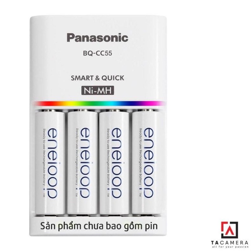 Sạc Pin AA/AAA Panasonic BQ-CC55E - Sạc Thông Minh Siêu Nhanh