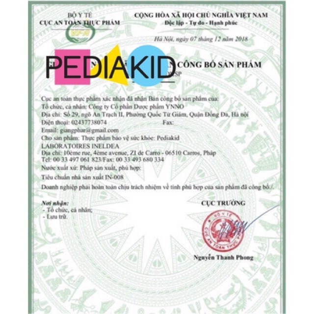 PEDIAKID BỔ SUNG 22 VITAMIN CHO BÉ 125ML