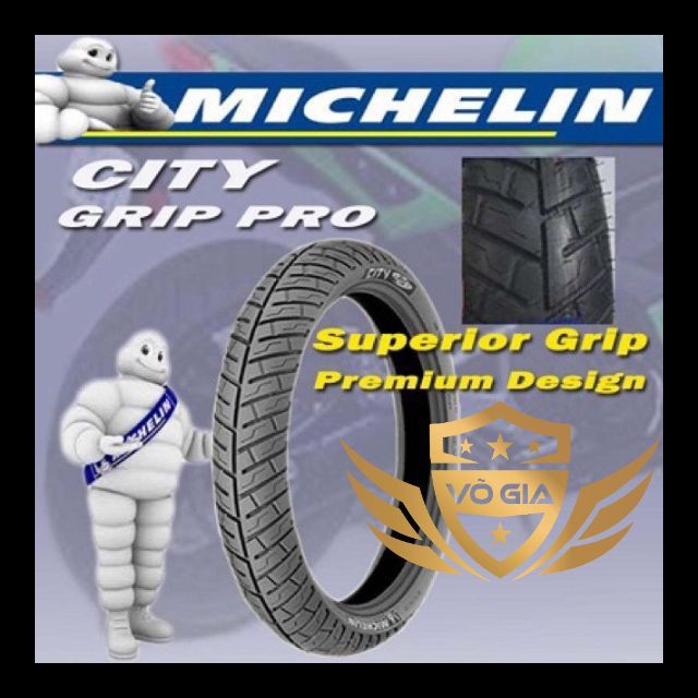 Vỏ Xe Michelin City Grip Pro (Vỏ Không Ruột) Và City Pro (Vỏ Dùng Ruột) Tất Cả Các Size Cho Tay Ga Và Xe Số