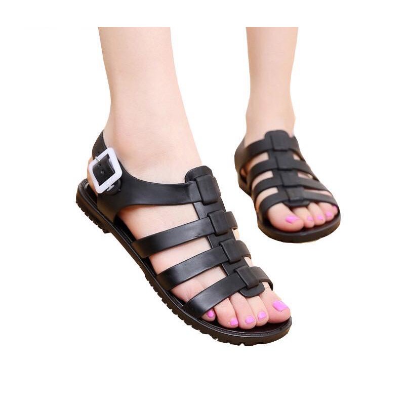 Giày sandal quai gót nhựa dẻo hàng cao cấp dạo phố