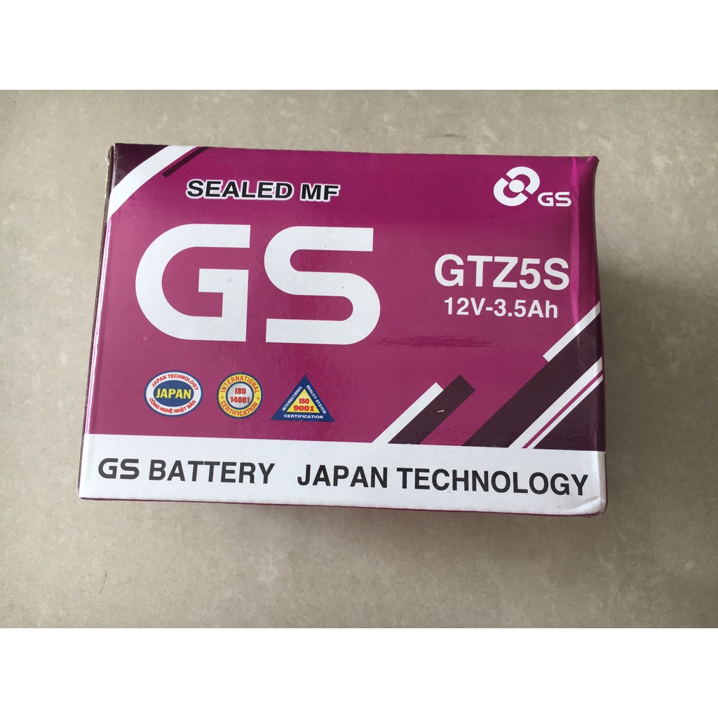 Bình ắc quy khô GS- GTZ5S ( 12V- 3.5Ah)
