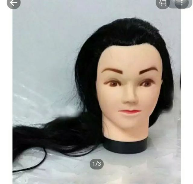 Đầu ma lơ canh học làm tóc