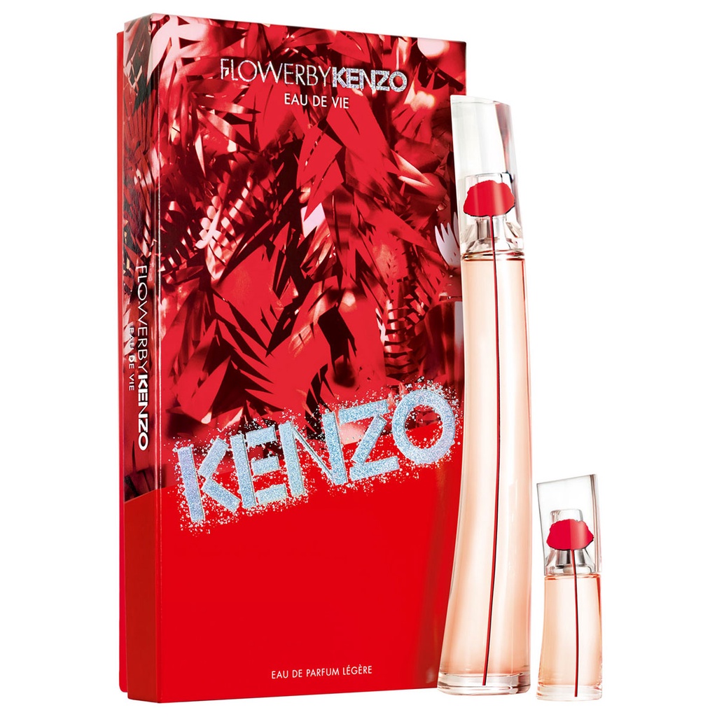 Gift Set nước hoa nữ Kenzo Flower By Kenzo Eau de Vie 2pcs ( EDP 100ml & EDP 15ml )