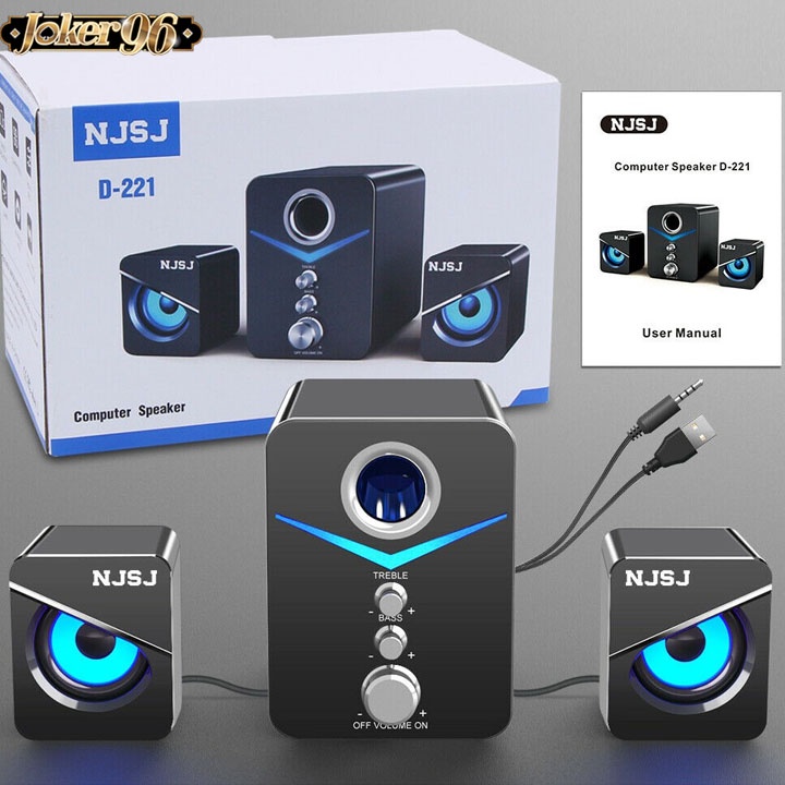 Loa Vi Tính Để Bàn MC D221 SUPER BASS Cực Đã, Có LED, Dòng Loa Cho Laptop, Pc, Điện Thoại-KN Bluetooth,USB