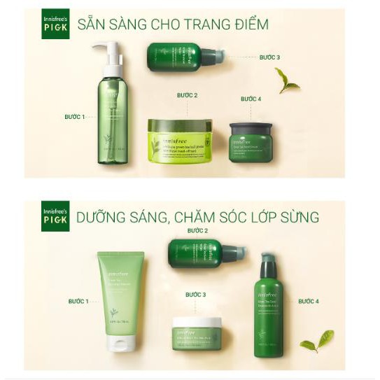 Kem dưỡng ẩm từ trà xanh đảo Jeju Innisfree Green Tea Balancing Cream EX 50ml - NEW