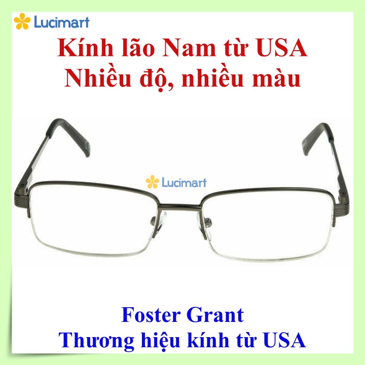 Kính lão Nam thương hiệu Foster Grant, nhiều màu sắc, nhiều độ [Hàng Mỹ]