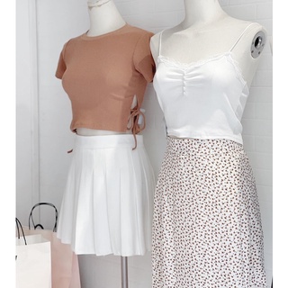 Pass Áo croptop nâu/xanh Chicbae21
