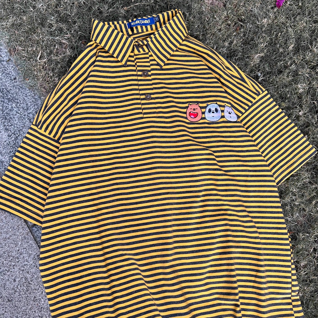 Áo thun polo tay lỡ MEANSTORE phông Unisex nam nữ tee oversize form rộng pull Ulzzang Hàn Quốc vải mềm