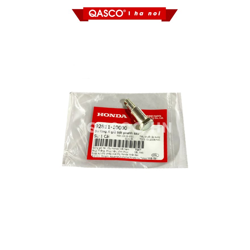 9281110000_Bu lông A giữ bát phanh sau HONDA Dream 110 / Wave 110 và nhiều dòng xe  QASCO Phụ Tùng X
