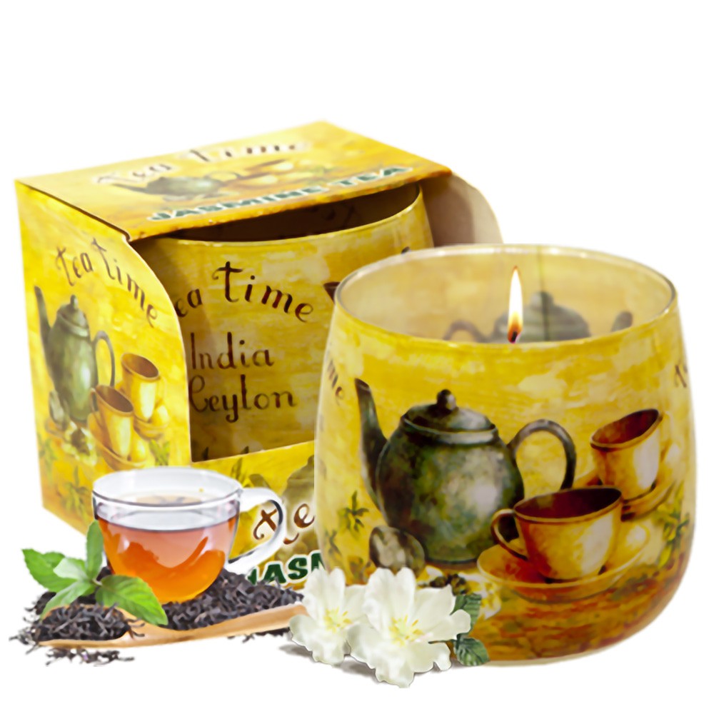 ( TRÀ HOA NHÀI ) Ly nến thơm tinh dầu Bartek 100g khử mùi, trang trí, nến thơm phòng thiên nhiên cao cấp nhập khẩu