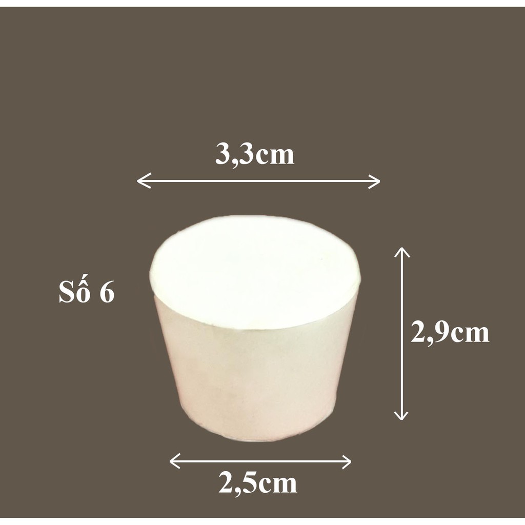 NÚT CAO SU 0 đến số 06 - DỤNG CỤ THÍ NGHIỆM