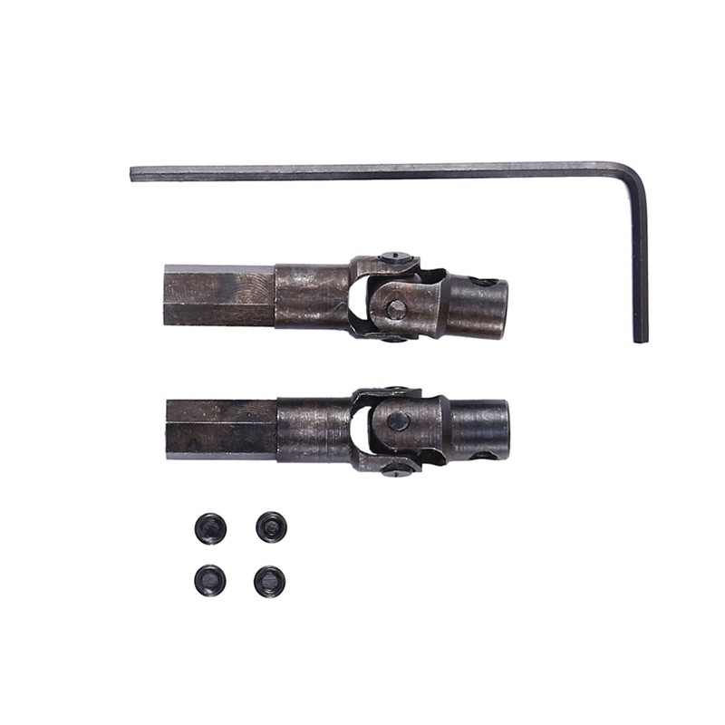 1 Set Metal Pedal Side Plate Slider & 1 Set Metal Steering Joint Drive Shaft Accessories