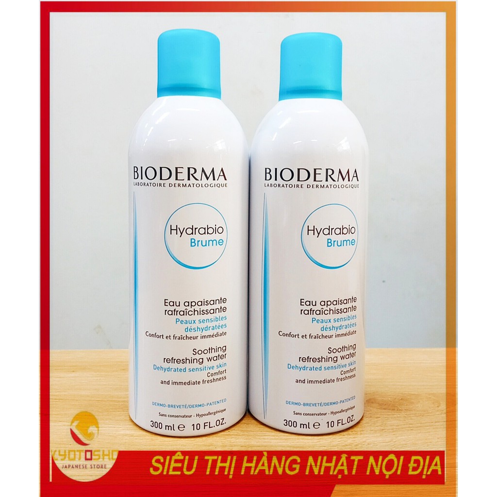 Xịt Khoáng Bioderma Hydrabio Brume Soothing Refreshing Water 300ml