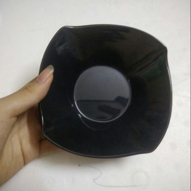 Bát đựng chè, tô chè vuông nhựa melamine kèm thìa đủ màu