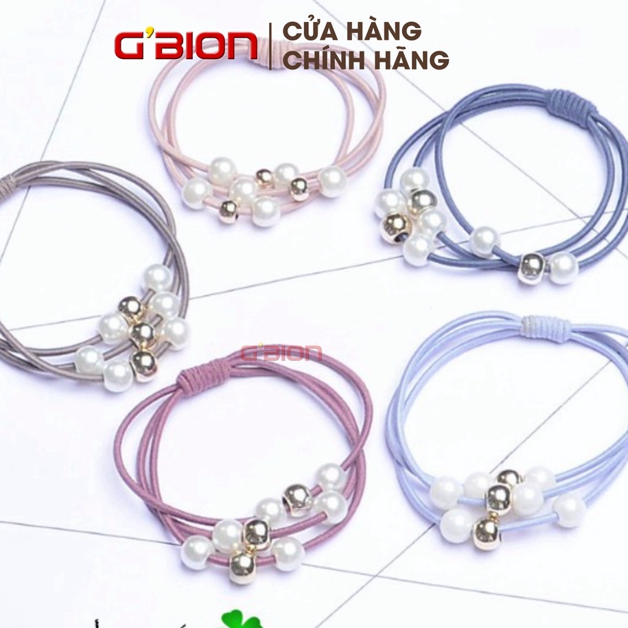 Buộc tóc đính đá nhân tạo 3 dây, NPP GBION