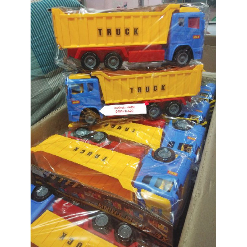 Đồ Chơi Xe Ben Công Trình Cỡ Lớn Chở Cát Cho Bé Hàng Việt Nam, Nhựa Cao Cấp