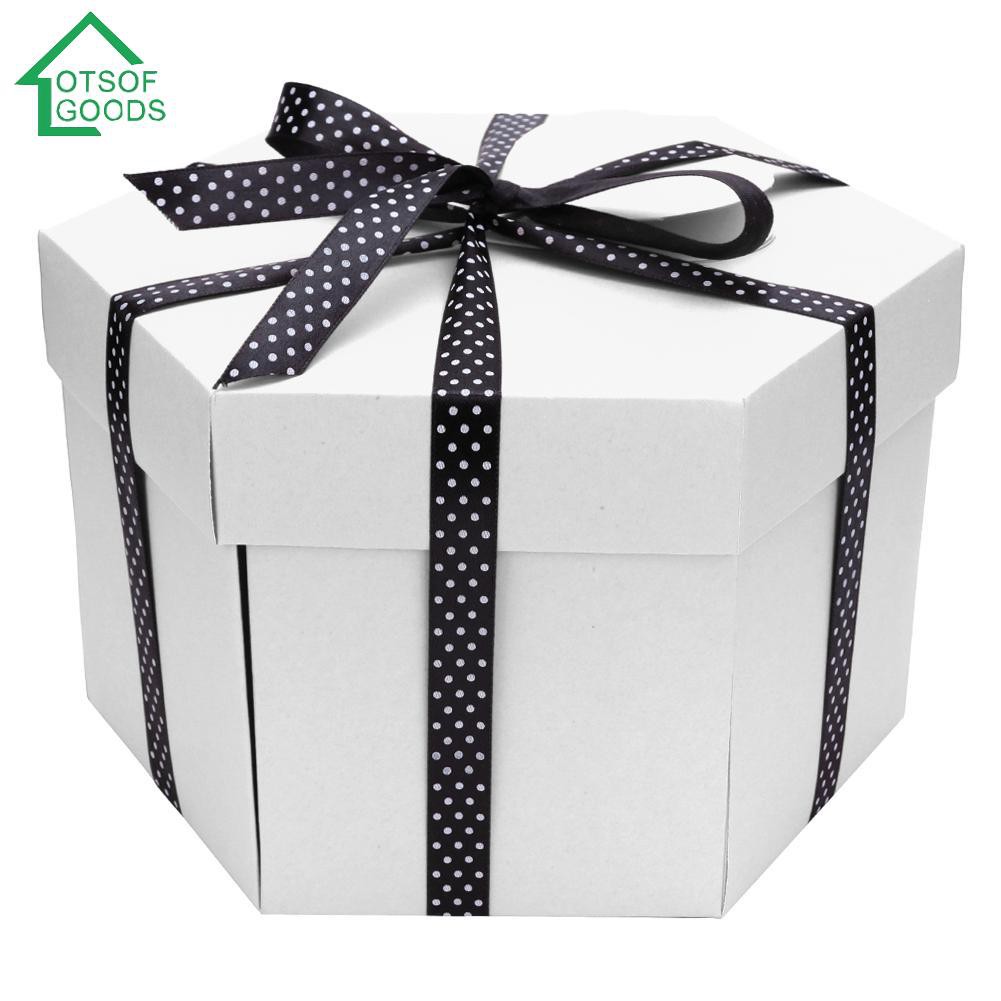 Hộp đựng quà hình lục giác thiết kế độc đáo dùng trang trí DIY