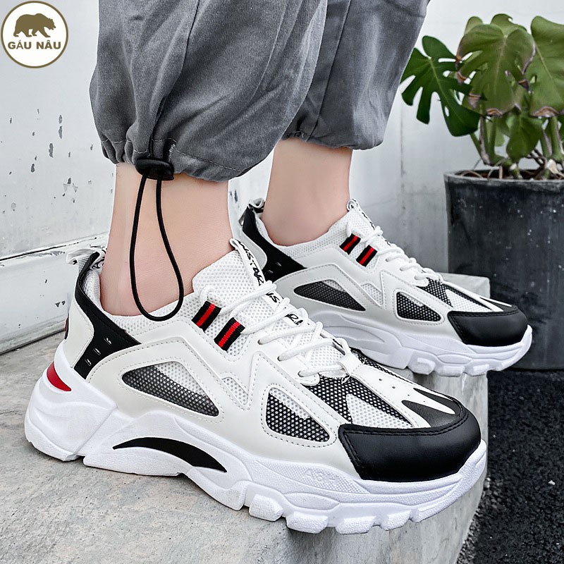 Giày sneaker GN553 [ Nhập MANDFS01 giảm 10% ] đế độn thời trang Gấu Nâu chuyên giày nam