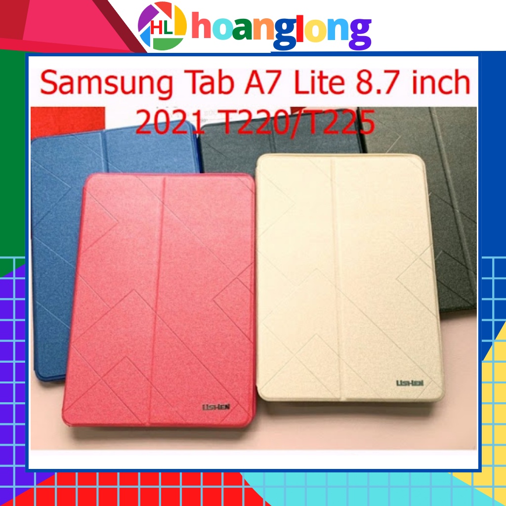 Bao da Samsung galaxy tab a7 lite (t220 t222 t225) 8.7 inch bền đẹp, chống xem phim tiện lợi