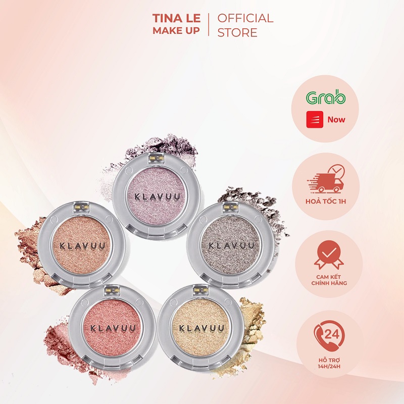 Nhũ mắt Klavuu Urban Pearlsation Sparkle Eyeshadow/ Hộp nhũ mắt với 5 tone màu trẻ trung