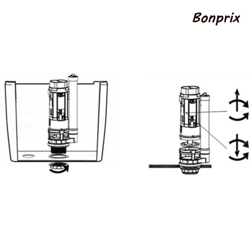 Bộ van xả nước thay thế cho bồn cầu 8cm