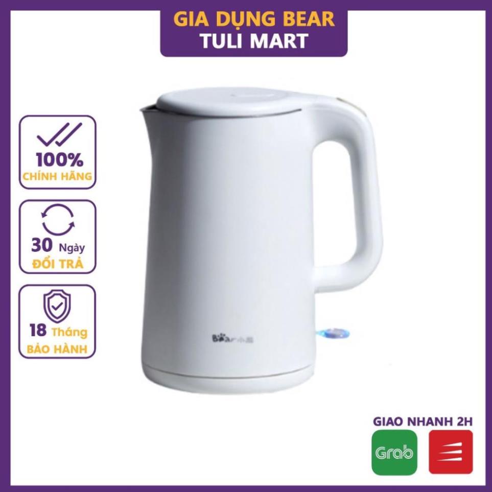 Ấm siêu tốc 1.5L Bear bình đun siêu tốc lõi inox cao cấp công tắc tự ngắt có đèn báo hiệu Gia dụng Bear Tuli Mart