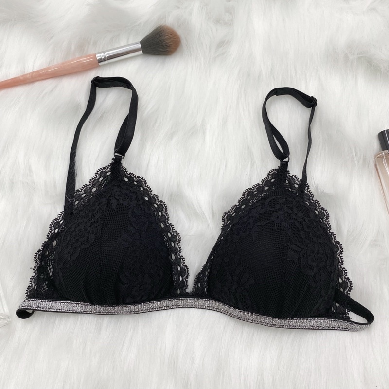 Orchid Black Bralette - Áo lót ren đen thoải mái sexy | BigBuy360 - bigbuy360.vn