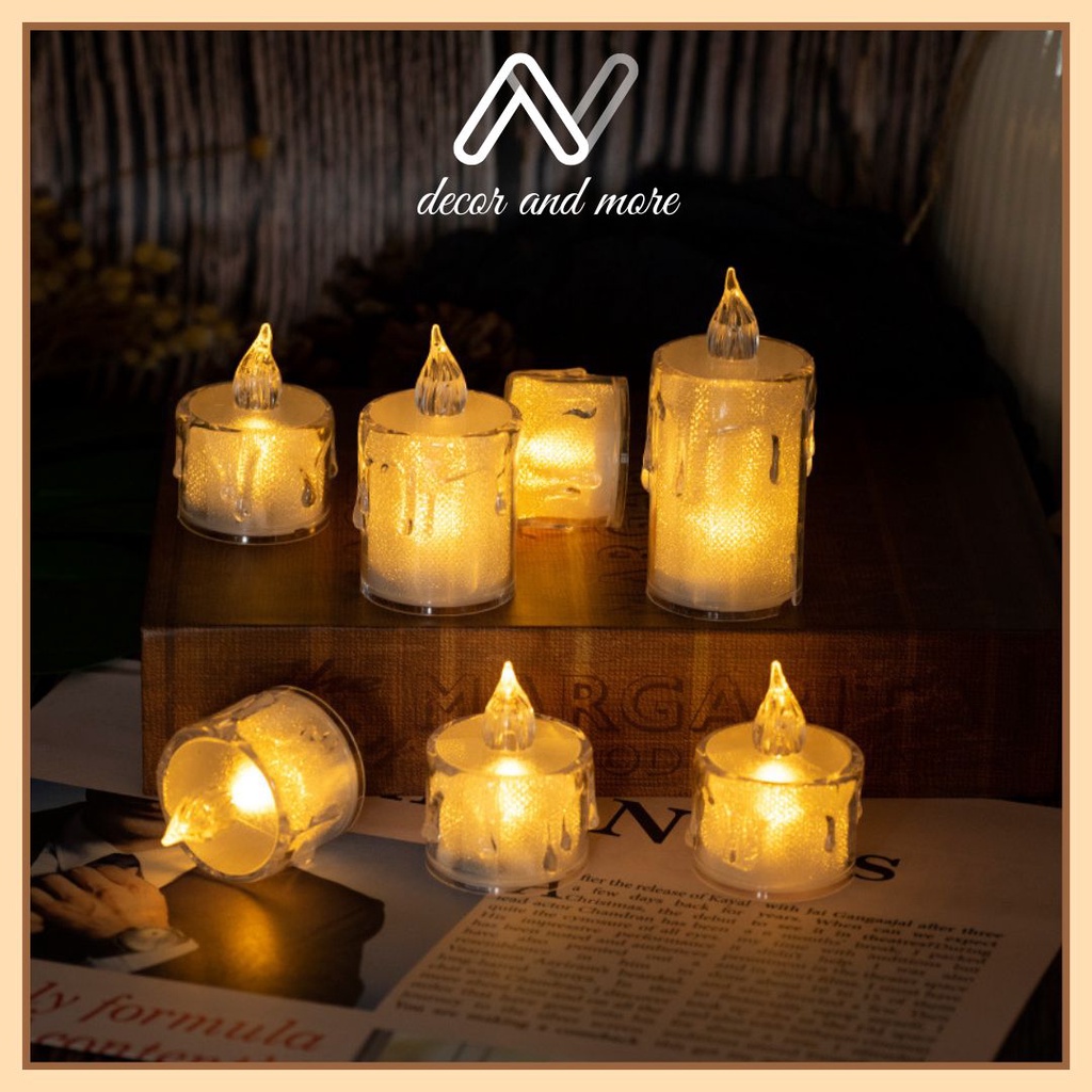 Đèn led trang trí, nến điện tử mini trang trí decor phông nền chụp ảnh ANDECOR