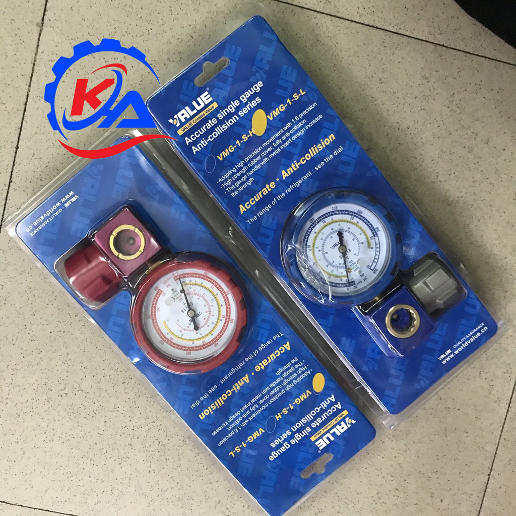 Đồng hồ nạp gas lạnh đơn Value VMG-1-S-L