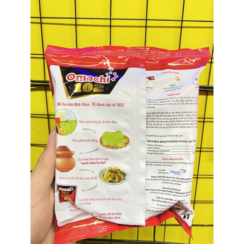 Mì bò nấu dưa chua Omachi 102 gói 120g | BigBuy360 - bigbuy360.vn