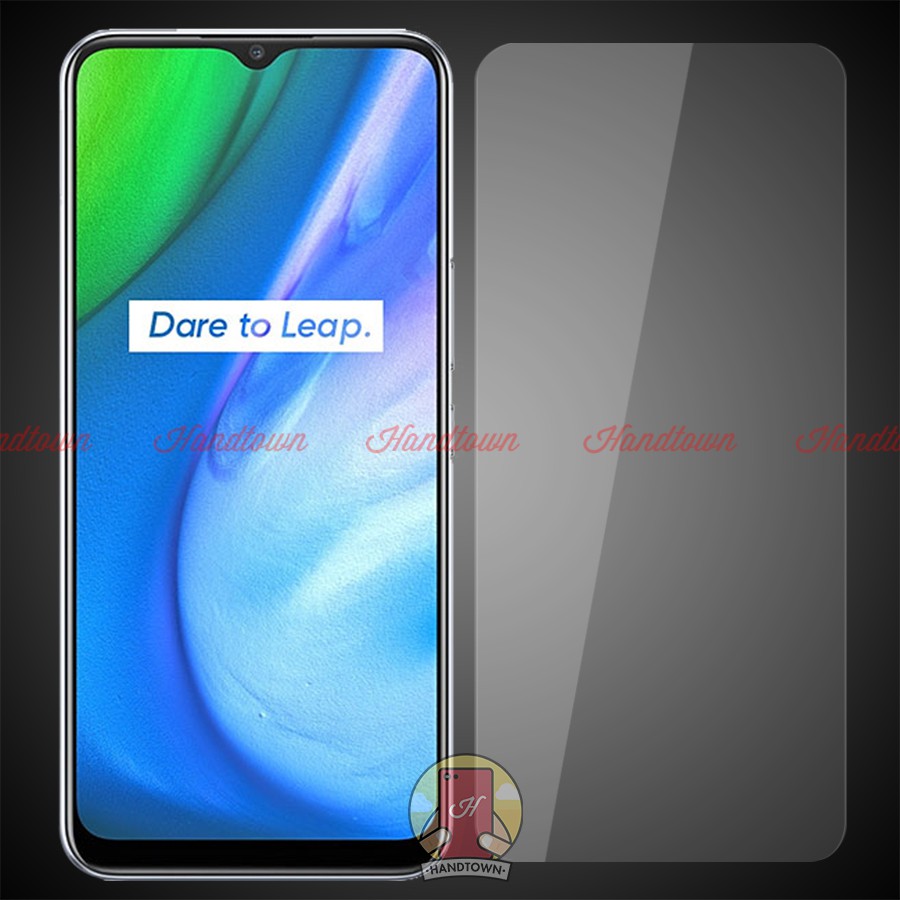 Kính Cường lực Không Full Màn 2.5D Realme Q2i Trong Suốt Không Chấm Li Ti Handtown