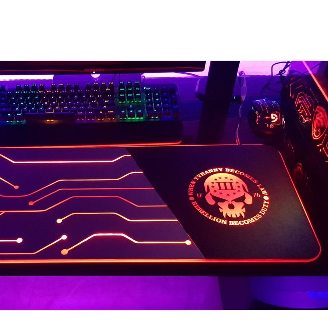 Pad chuột led RGB ReLIFE size 80x30, tấm lót chuột - Pad chuột thế hệ mới, tiện dụng, phụ kiện trang trí cho góc Gaming