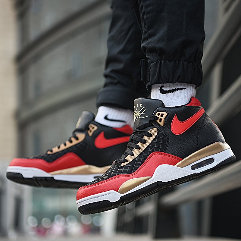Giày chính hãng Nike Flight Legacy Black Red Gold DD8493-091