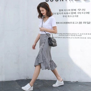 [HOT TREND] Váy đuôi cá kẻ caro